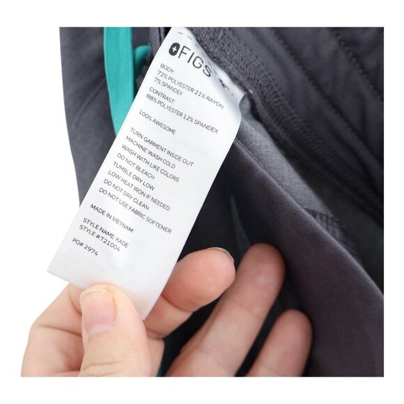 Figs Scrub Pants Kade Cargo Bottoms Utility Nursing Medical Size Large Gray - Picture 10 of 11